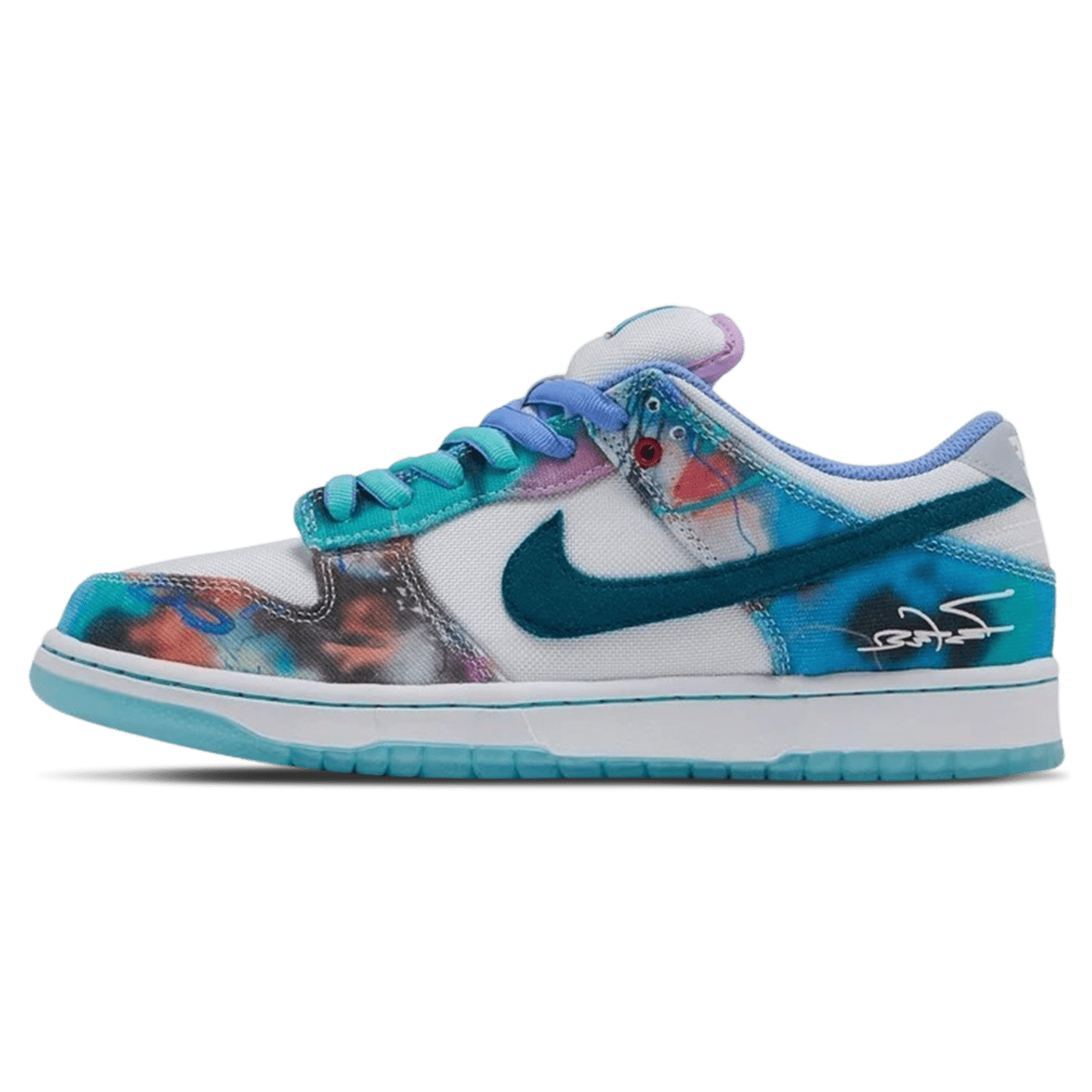 Futura Laboratories x Nike Dunk SB Low 'Bleached Aqua'