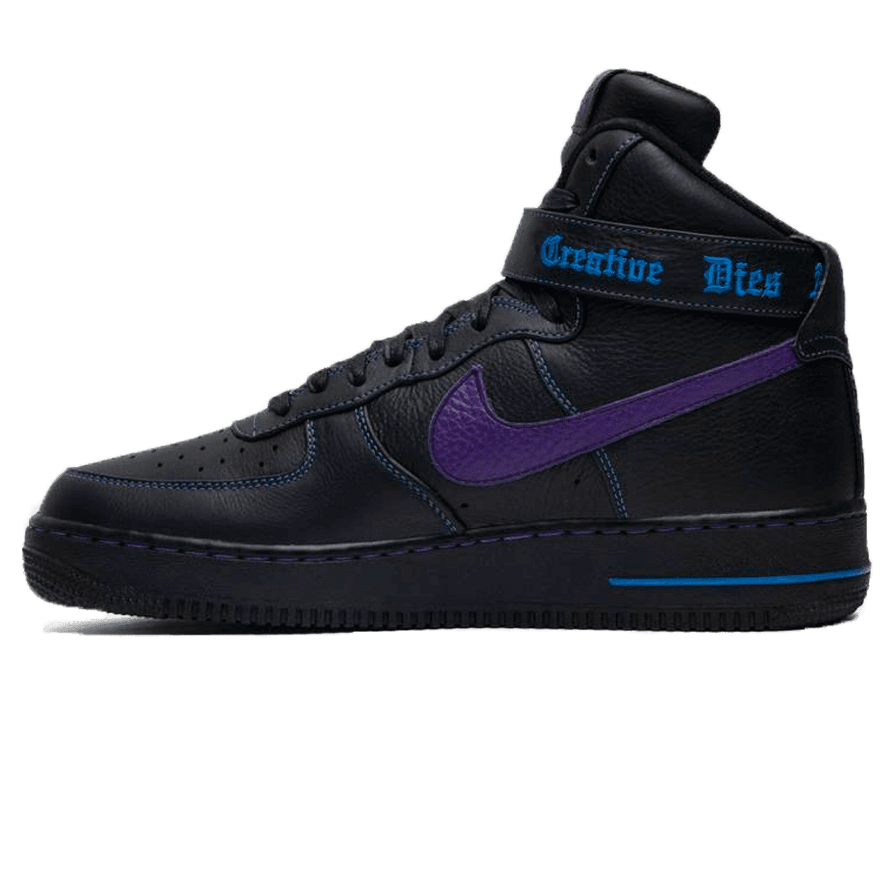 Vlone x Air Force 1 High 'Purple Swoosh' Sample