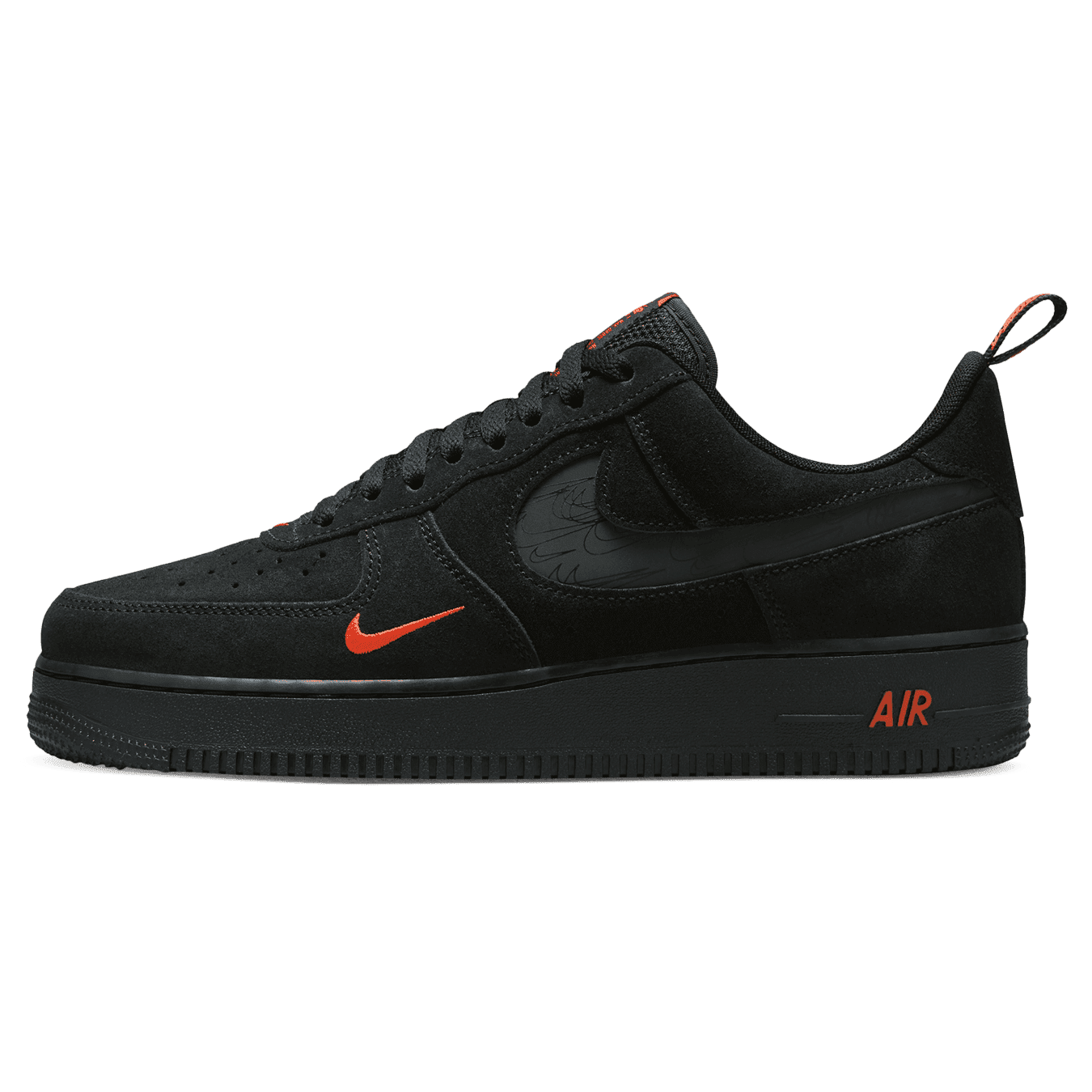 Nike Air Force 1 '07 LV8 'Multi-Swoosh - Black Crimson Reflective'